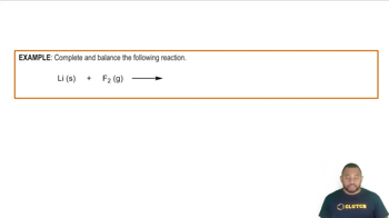 Group 1A and 2A Reactions  Example