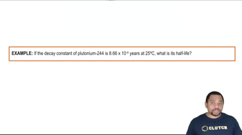 Method 1 of Radioactive Half-Life Example