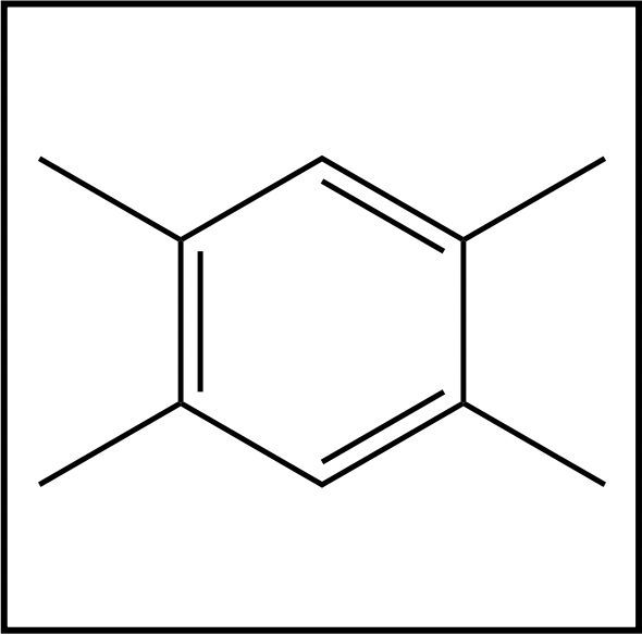 Structure of meta-dimethylbenzene with two methyl groups at opposite sides of the benzene ring.