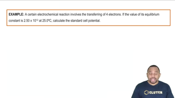 Cell Potential and Equilibrium Example