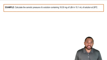 Osmotic Pressure Calculation Example