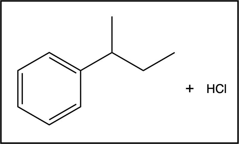 Benzene reacts with hydrochloric acid in a substitution reaction.
