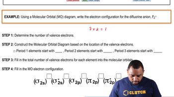 Homonuclear Diatomic Molecules MO Diagram Example