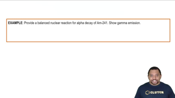 Gamma Emission Reaction Example