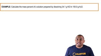 Mass Percent Calculation Example