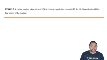 Gibbs Free Energy And Equilibrium Example