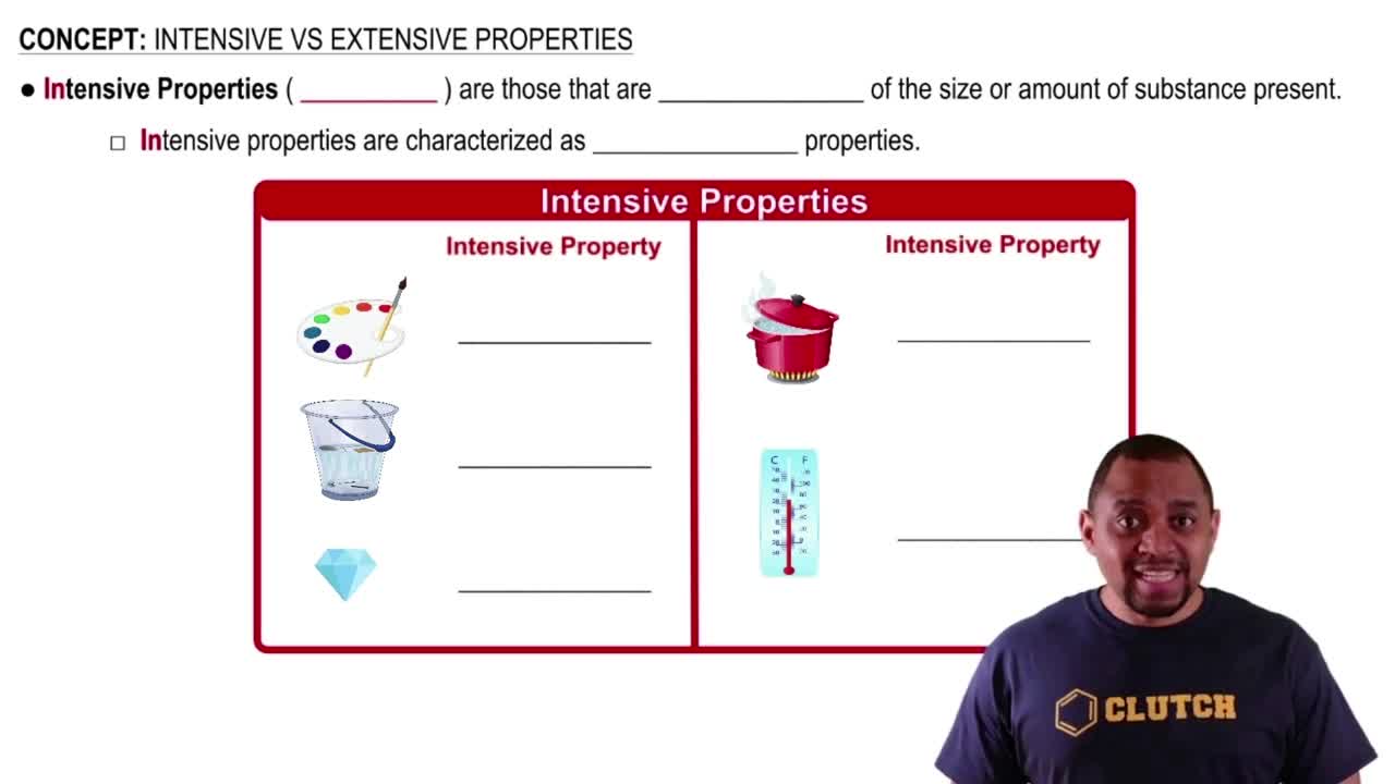 Properties Of Matter Extensive And Intensive Properties Present