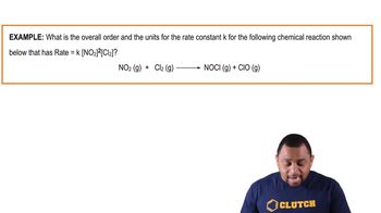 Rate Constant Units Example