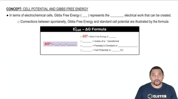 Cell Potential and ∆G Formula