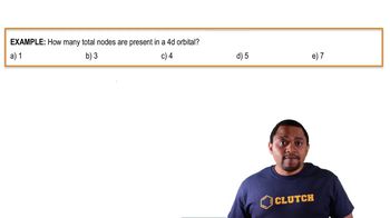 Quantum Numbers: Nodes Example 1