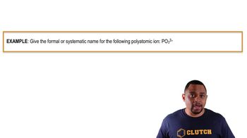 Polyatomic Ions Example 1