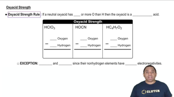 Oxyacid Strength Rule