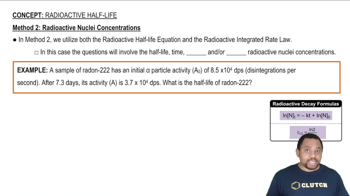 Method 2 of Radioactive Half-Life Example