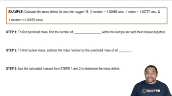 Mass Defect Example