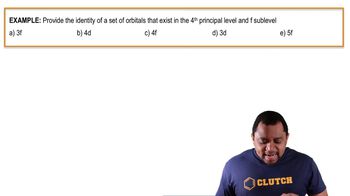 Quantum Numbers and Orbitals Example