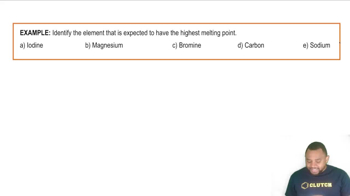 Main Group Elements: Bonding Types Example