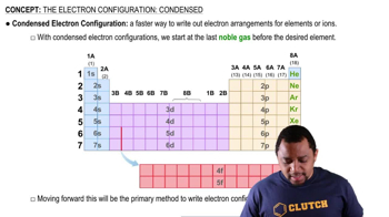 Condensed Electron Configuration