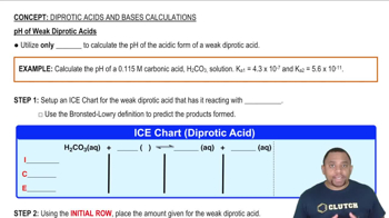 Diprotic Acids and Bases Calculations Example