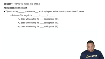 Triprotic Acid Ka Values