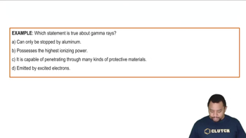 Characteristics of Gamma Rays Example