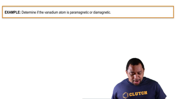 Paramagnetism and Diamagnetism Example