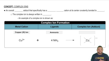 Complex Ion Formation