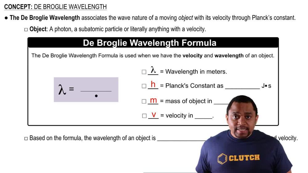 Wavelength Formula Chemistry