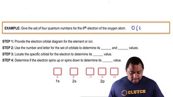 The Electron Configuration: Quantum Numbers Example 2