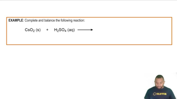 Peroxide and Superoxide Reactions Example