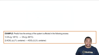 Entropy and Physical Changes Example