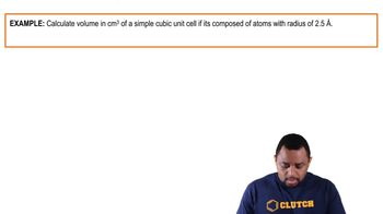 Simple Cubic Unit Cell Example 1