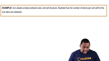 Body Centered Cubic Unit Cell Example 1