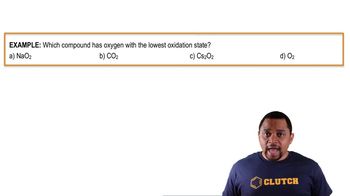 Oxidation Number Rules Example