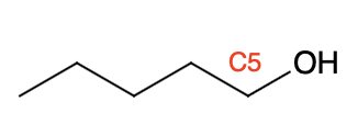 Line structure of CH3(CH2)2CHOHCH3 with the hydroxyl group at C5.