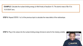 Nuclear Binding Energy Example