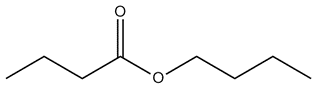 Line-angle structure of an ester showing a different atom arrangement.