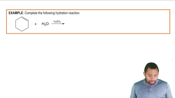 Symmetric Alkene Hydration Example 1