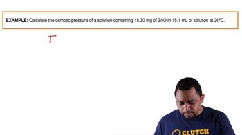 Osmotic Pressure Example 1