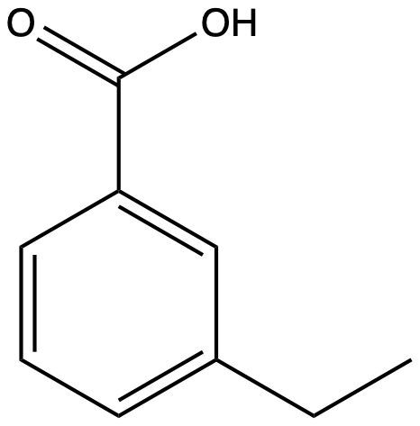 Structural formula of a disubstituted benzene compound with hydroxyl and carbonyl groups.