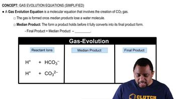 Gas Evolution Equations (Simplified) Concept 1