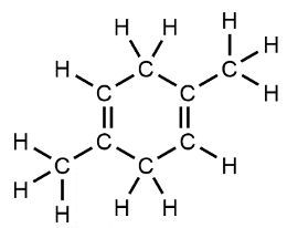 Structural formula of a complex branched alkene with eight carbon atoms and two double bonds.