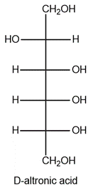 Fischer projection of D-altrose reduced to D-altronic acid.