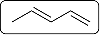 Another representation of the product from the hydrogenation reaction, showing a saturated hydrocarbon.