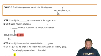 IUPAC Rules for Naming Esters Example 1