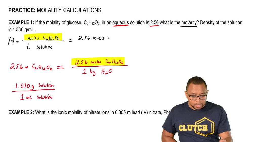 molality equation