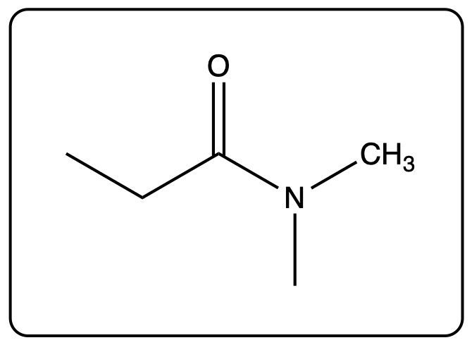 Structure of isobutyramide with a different nitrogen configuration.