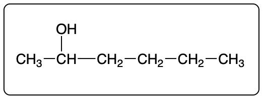 Product structure with an OH group on the second carbon.