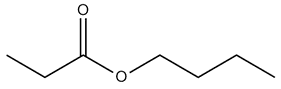 Line-angle structure of an ester with a distinct configuration.