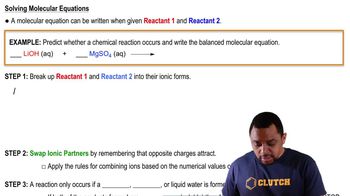 Molecular Equations Example 2