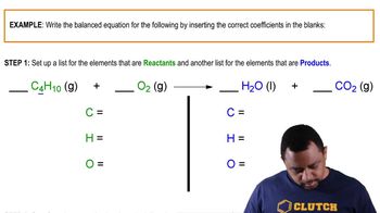 Balancing Chemical Equations (Simplified) Example 1